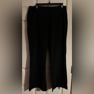 Woman Within black yoga, bootcut pants, size 18/20W petite. NWOT